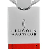 Lincoln Nautilus Duo Leather / Chrome Key Chain Fob - Official Licensed
