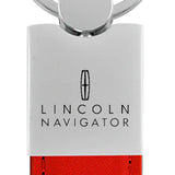 Lincoln Navigator Duo Leather / Chrome Key Chain Fob - Official Licensed