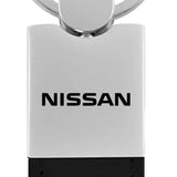 Nissan Duo Leather / Chrome Key Chain Fob - Official Licensed