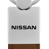 Nissan Duo Leather / Chrome Key Chain Fob - Official Licensed