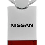 Nissan Duo Leather / Chrome Key Chain Fob - Official Licensed