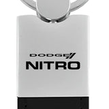 Dodge Nitro Duo Leather / Chrome Key Chain Fob - Official Licensed