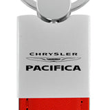 Chrysler Pacifica Duo Leather / Chrome Key Chain Fob - Official Licensed
