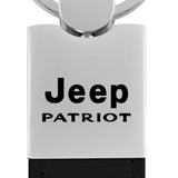 Jeep Patriot Duo Leather / Chrome Key Chain Fob - Official Licensed