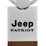 Jeep Patriot Duo Leather / Chrome Key Chain Fob - Official Licensed