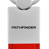 Nissan Pathfinder Duo Leather / Chrome Key Chain Fob - Official Licensed