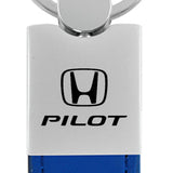 Honda Pilot Duo Leather / Chrome Key Chain Fob - Official Licensed