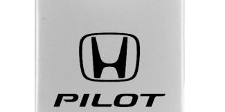 Honda Pilot Duo Leather / Chrome Key Chain Fob - Official Licensed