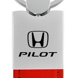 Honda Pilot Duo Leather / Chrome Key Chain Fob - Official Licensed