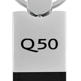 Infiniti Q50 Duo Leather / Chrome Key Chain Fob - Official Licensed