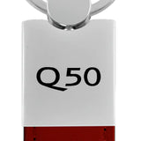 Infiniti Q50 Duo Leather / Chrome Key Chain Fob - Official Licensed