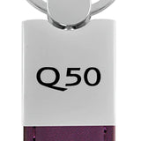 Infiniti Q50 Duo Leather / Chrome Key Chain Fob - Official Licensed
