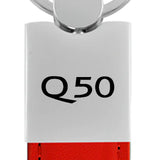 Infiniti Q50 Duo Leather / Chrome Key Chain Fob - Official Licensed