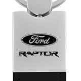 Ford Raptor Duo Leather / Chrome Key Chain Fob - Official Licensed