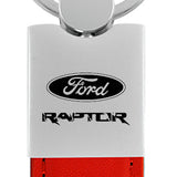 Ford Raptor Duo Leather / Chrome Key Chain Fob - Official Licensed