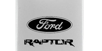 Ford Raptor Duo Leather / Chrome Key Chain Fob - Official Licensed