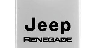 Jeep Renegade Duo Leather / Chrome Key Chain Fob - Official Licensed