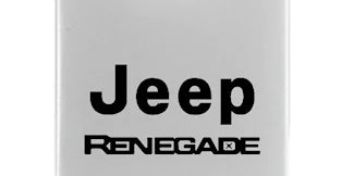 Jeep Renegade Duo Leather / Chrome Key Chain Fob - Official Licensed