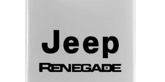 Jeep Renegade Duo Leather / Chrome Key Chain Fob - Official Licensed