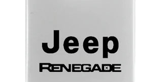 Jeep Renegade Duo Leather / Chrome Key Chain Fob - Official Licensed