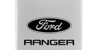 Ford Ranger Duo Leather / Chrome Key Chain Fob - Official Licensed