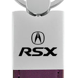Acura RSX Duo Leather / Chrome Key Chain Fob - Official Licensed