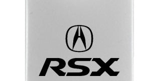 Acura RSX Duo Leather / Chrome Key Chain Fob - Official Licensed