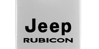 Jeep Rubicon Duo Leather / Chrome Key Chain Fob - Official Licensed