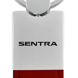 Nissan Sentra Duo Leather / Chrome Key Chain Fob - Official Licensed