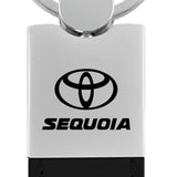 Toyota Sequoia Duo Leather / Chrome Key Chain Fob - Official Licensed