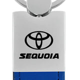 Toyota Sequoia Duo Leather / Chrome Key Chain Fob - Official Licensed