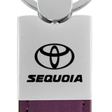 Toyota Sequoia Duo Leather / Chrome Key Chain Fob - Official Licensed