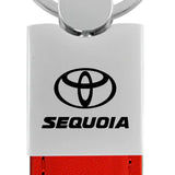 Toyota Sequoia Duo Leather / Chrome Key Chain Fob - Official Licensed