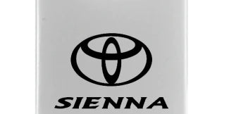 Toyota Sienna Duo Leather / Chrome Key Chain Fob - Official Licensed