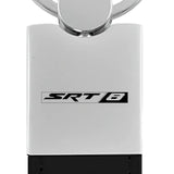 Dodge SRT-8 Duo Leather / Chrome Key Chain Fob - Official Licensed