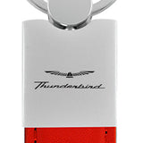 Ford Thunderbird Duo Leather / Chrome Key Chain Fob - Official Licensed