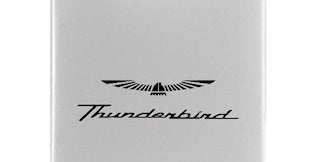 Ford Thunderbird Duo Leather / Chrome Key Chain Fob - Official Licensed