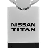 Nissan Titan Duo Leather / Chrome Key Chain Fob - Official Licensed