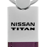 Nissan Titan Duo Leather / Chrome Key Chain Fob - Official Licensed