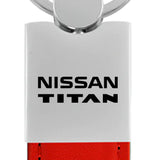 Nissan Titan Duo Leather / Chrome Key Chain Fob - Official Licensed
