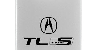 Acura TL Type-S Duo Leather / Chrome Key Chain Fob - Official Licensed