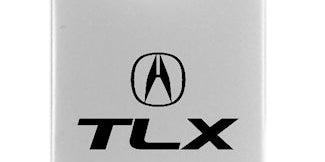 Acura TLX Duo Leather / Chrome Key Chain Fob - Official Licensed