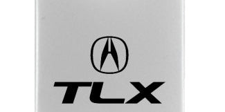 Acura TLX Duo Leather / Chrome Key Chain Fob - Official Licensed
