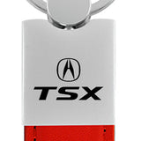 Acura TSX Duo Leather / Chrome Key Chain Fob - Official Licensed