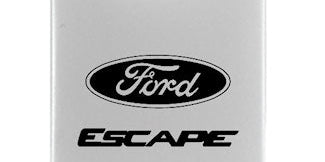 Ford Escape Duo Leather / Chrome Key Chain Fob - Official Licensed