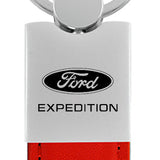 Ford Expedition Duo Leather / Chrome Key Chain Fob - Official Licensed