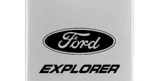 Ford Explorer Duo Leather / Chrome Key Chain Fob - Official Licensed