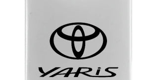 Toyota Yaris Duo Leather / Chrome Key Chain Fob - Official Licensed