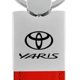 Toyota Yaris Duo Leather / Chrome Key Chain Fob - Official Licensed