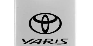 Toyota Yaris Duo Leather / Chrome Key Chain Fob - Official Licensed